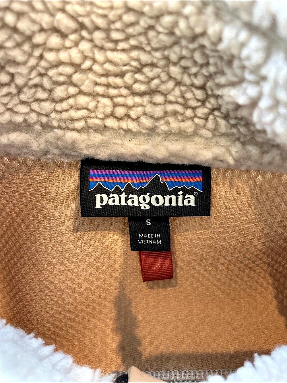 Patagonia Women'Small Classic Retro-X Jacket Fleece Cream & Brown Small - Picture 3 of 4